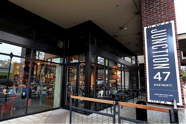 The new Junction 47 development at the heart of the West Seattle Junction brings more than 200 living units and a slew of commercial ventures, including a Starbucks Reserve coffee shop