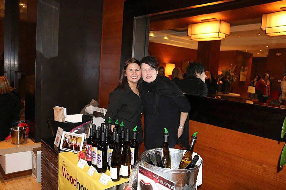 Photo courtesy of Kirkland Downtown Association From the February 2017 Kirkland wine walk, which had a similar “I Heart Kirkland” theme.