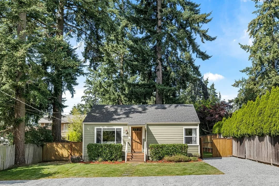 JUST LISTED! This picture perfect Shoreline home has been fully updated with bamboo flooring, quartz counters, and Stainless Steel appliances. The upgrades continue outside to your fully fenced private backyard complete with patio with built in bench