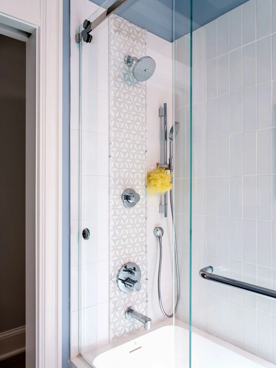 Master Bath, Washington, DC Artistic tile