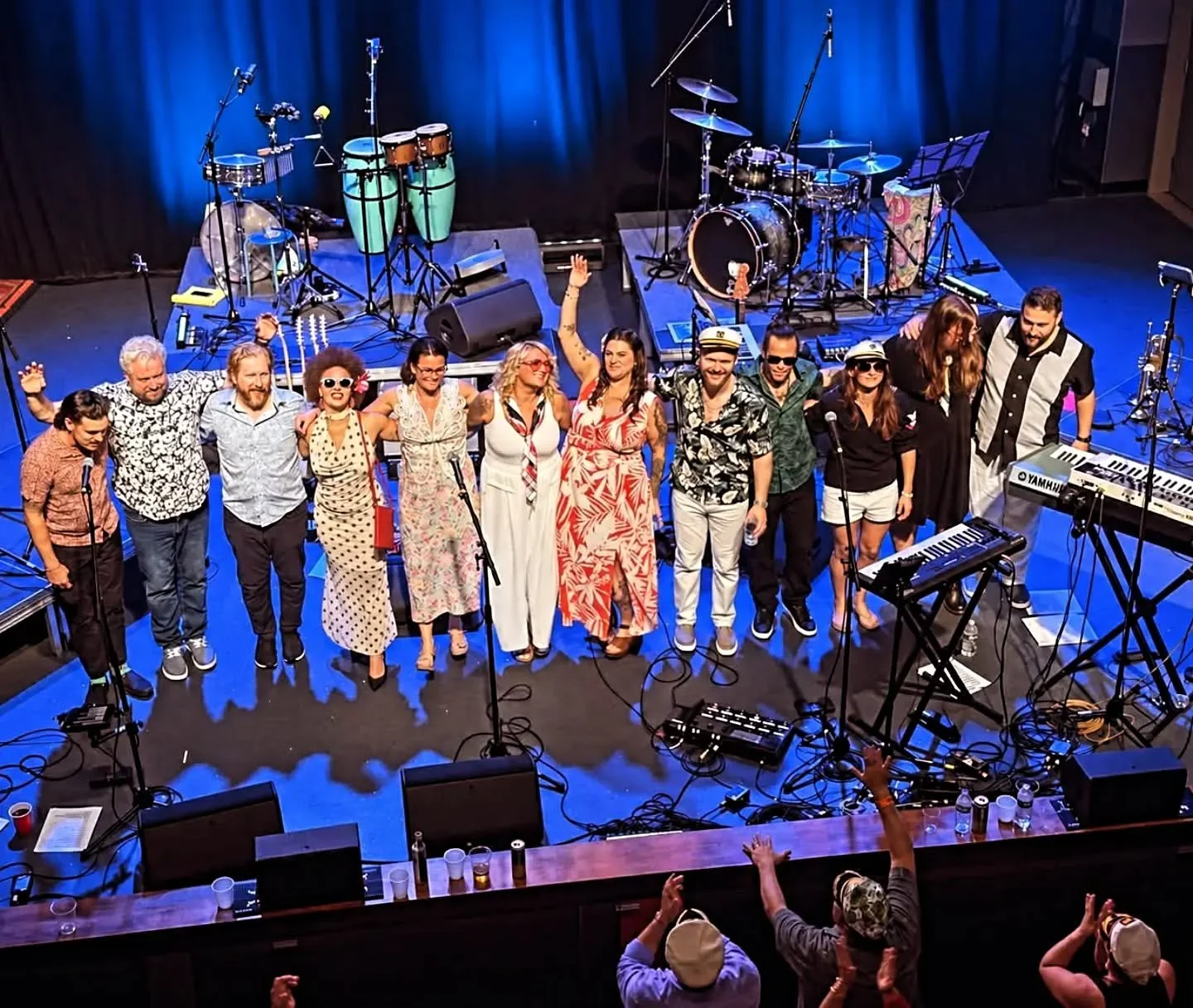 Thanks to everyone who came out to @auramaine for another fun round of #yachtrock 
And dang, what a great group of humans to work with- not as often for me these days, but some of these folks I've known for 20 years. It's one thing to be talented but