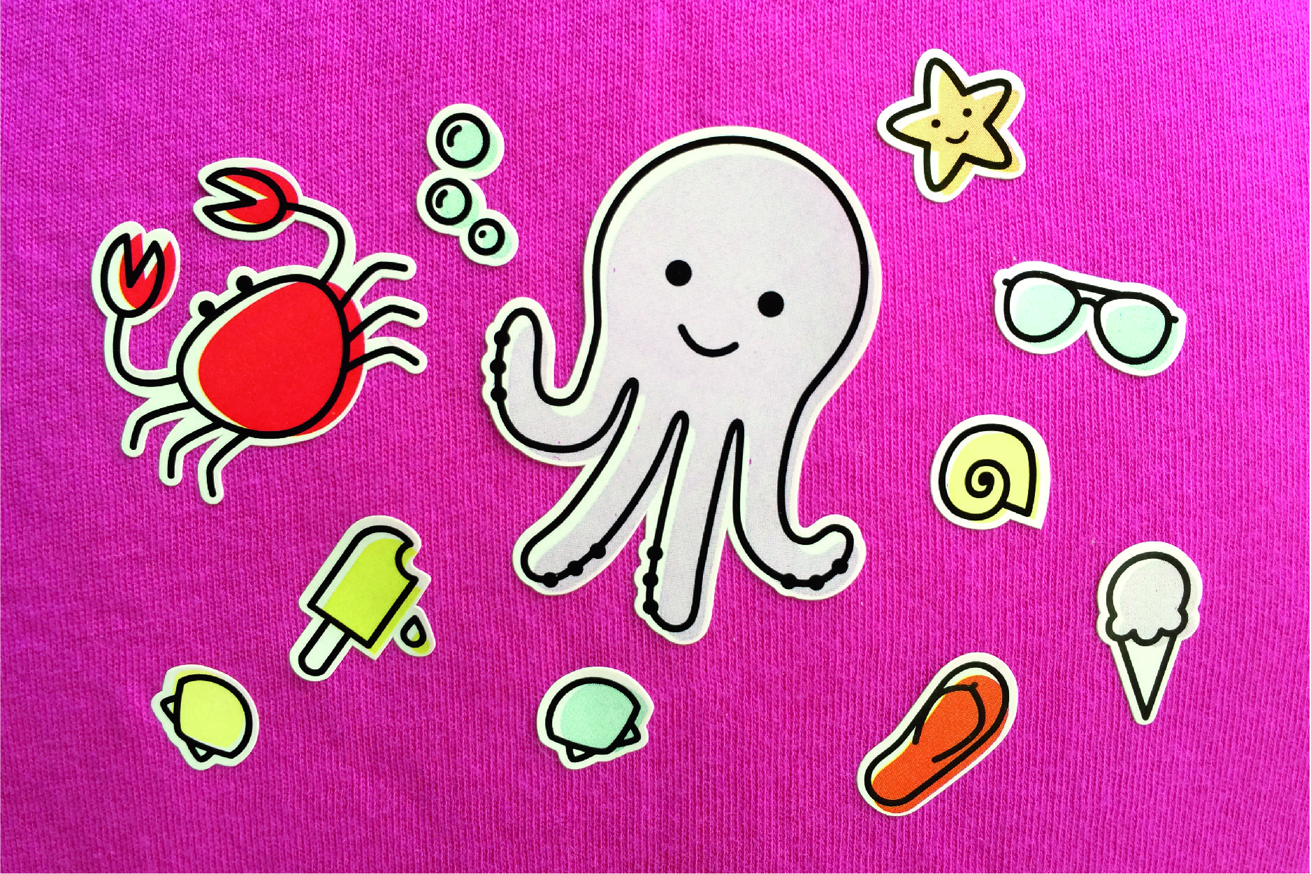 OLD NAVY SUMMER STICKER SHEET