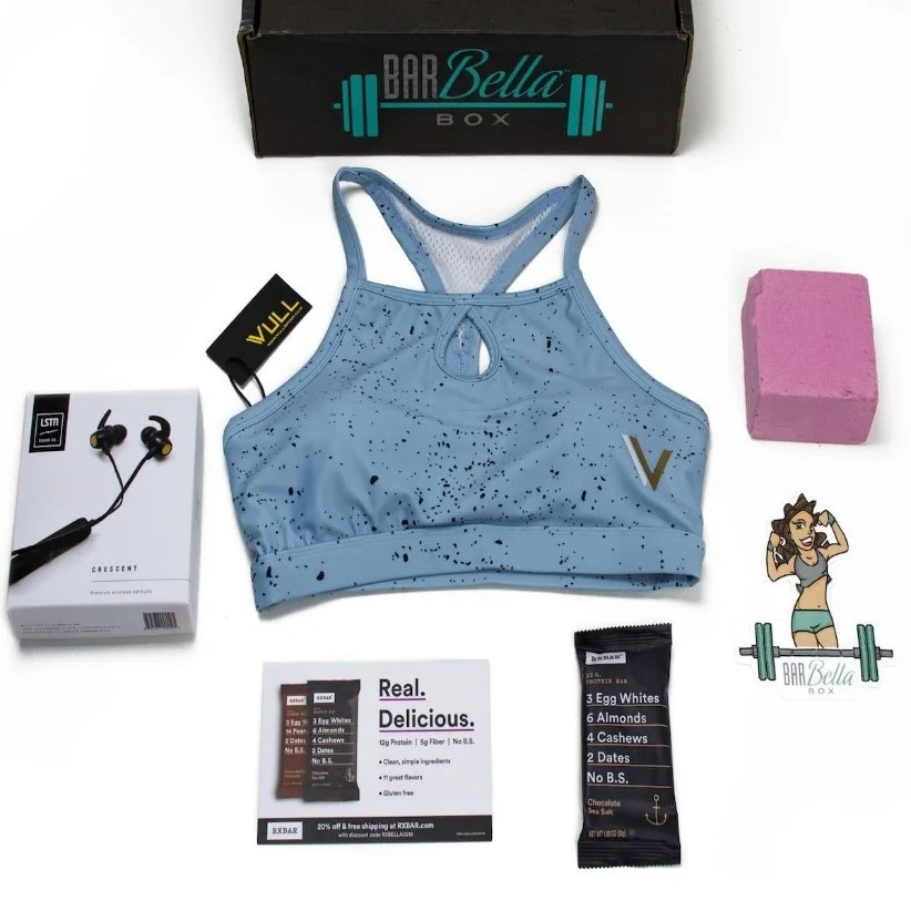 Subscription to BarBella Box - a monthly package filled with premium Functional Fitness apparel, gear, accessories, snacks, supplements, workout tips, and more exclusively for women. BarBella Box was created out of necessity. The BarBella Box team is currently scouring the Earth to find the best products for you. Since this box is made especially for women, the products are handpicked for what women want! You won’t find anything else like that in this market. https://www.barbellabox.com/