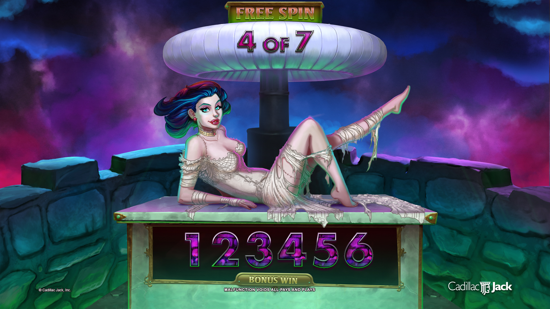 Monster Bride Freespin Topscreen
