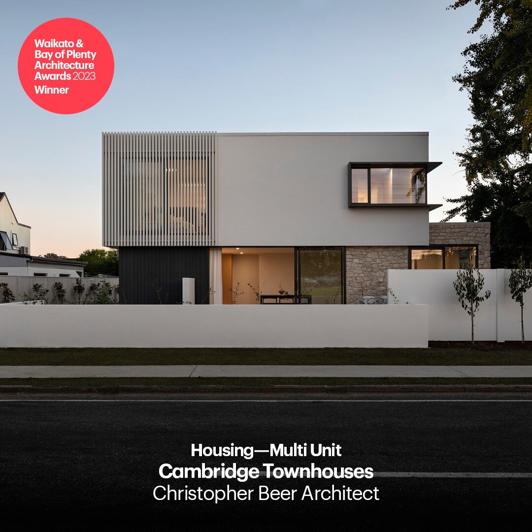 We&rsquo;re thrilled our project received an award in the multi-unit housing category at the 2023 Waikato &amp; Bay of Plenty Architecture Awards. Thank you Te Kāhui Whaihanga New Zealand Institute of Architects @nziarchitects

The awards jury wrote: