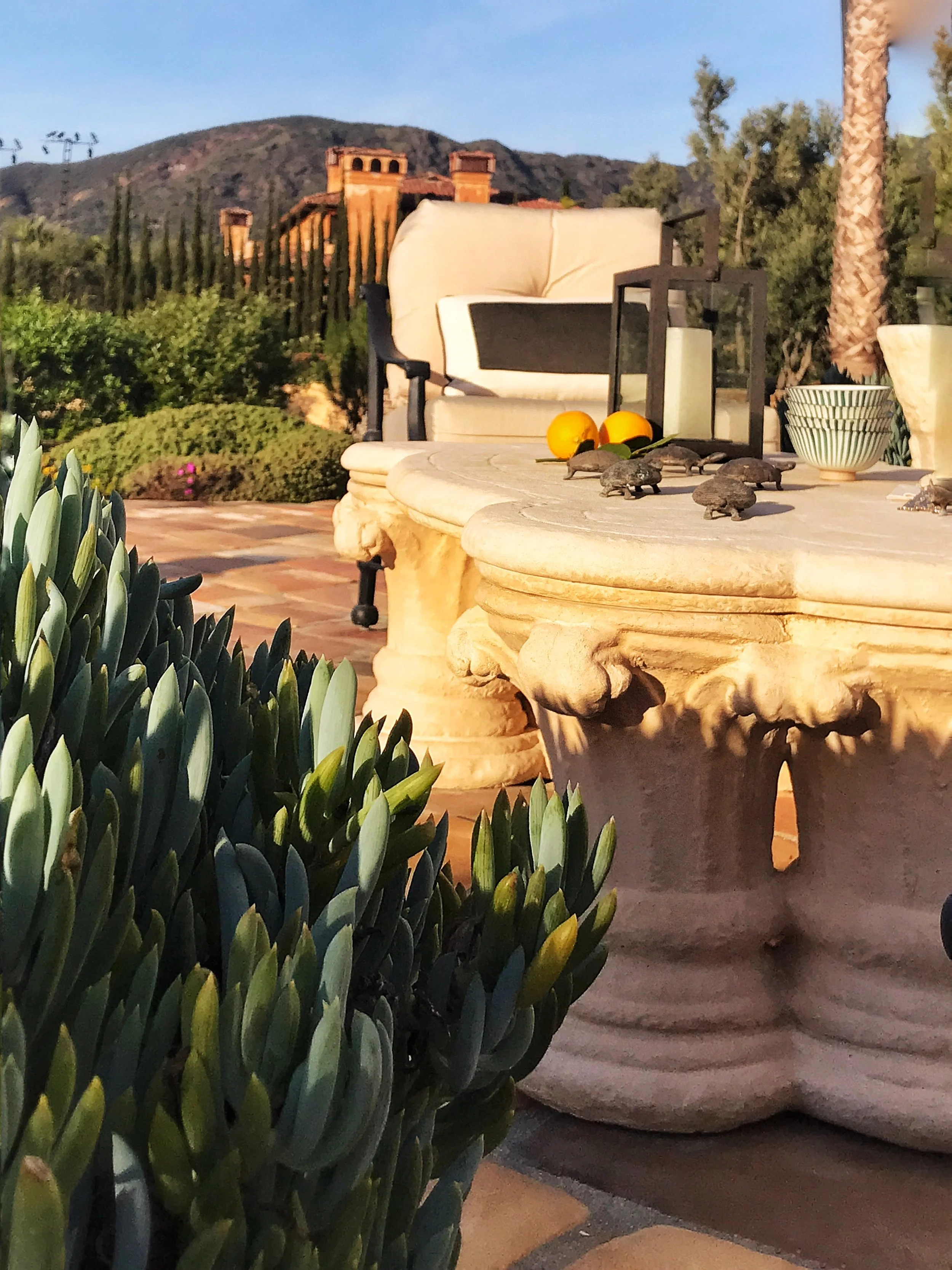 View to the "Bachelor House" in the Santa Monica Mountains