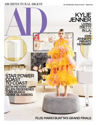 The March issue of Architectural Digest features dual covers of Kylie and Kris Jenner