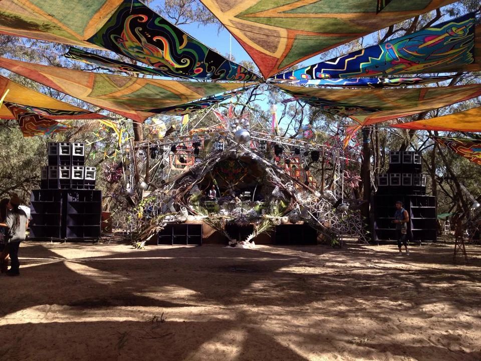 Maitreya festival 2014 Main stage- FTE set up.