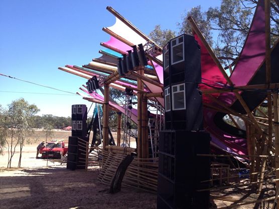 FTE Funktion One set up at Maitreya Festival 2014