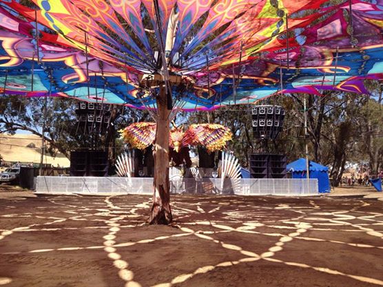 FTE set up for Rainbow Serpent Festival 2014