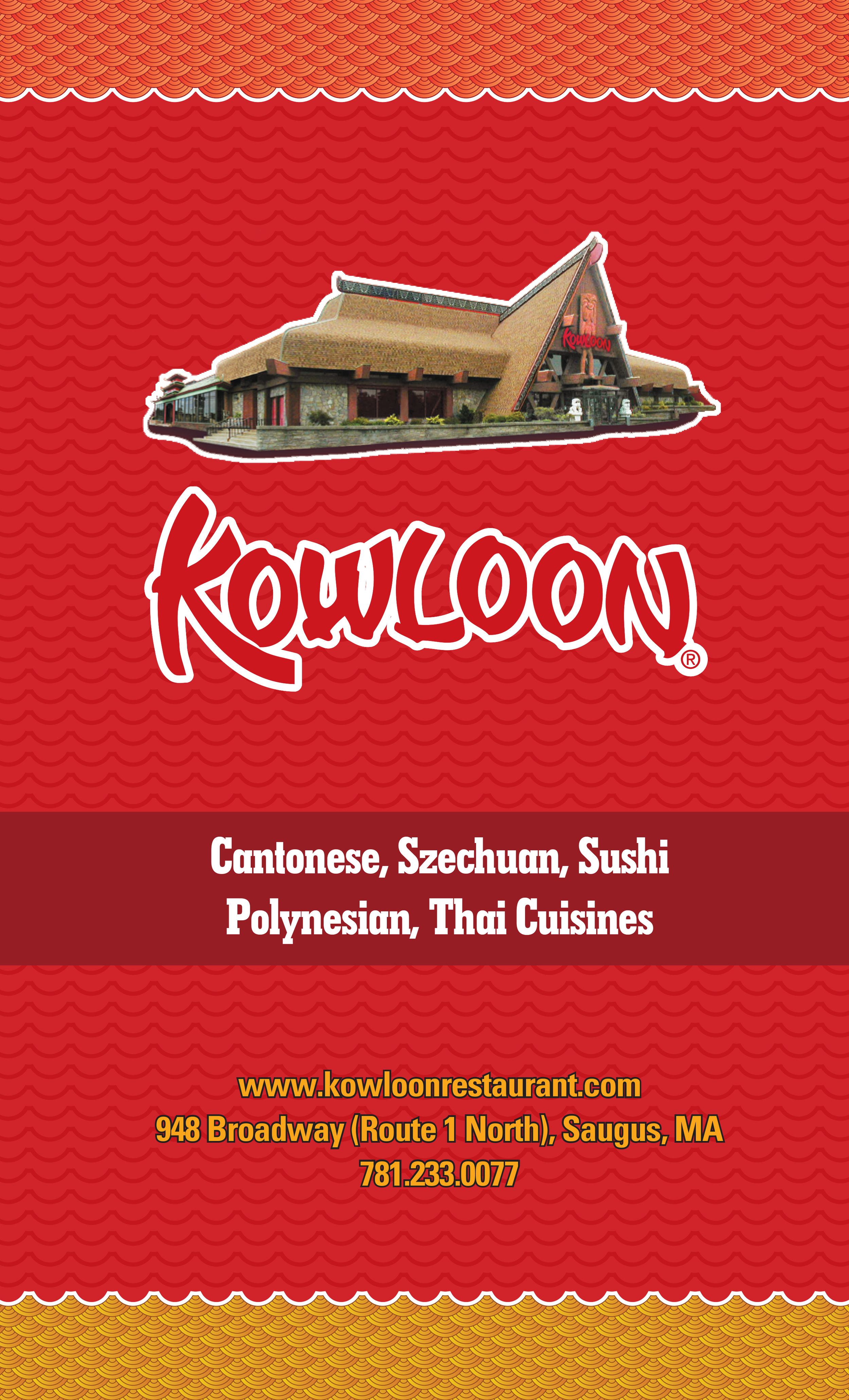 Kowloon menu cover