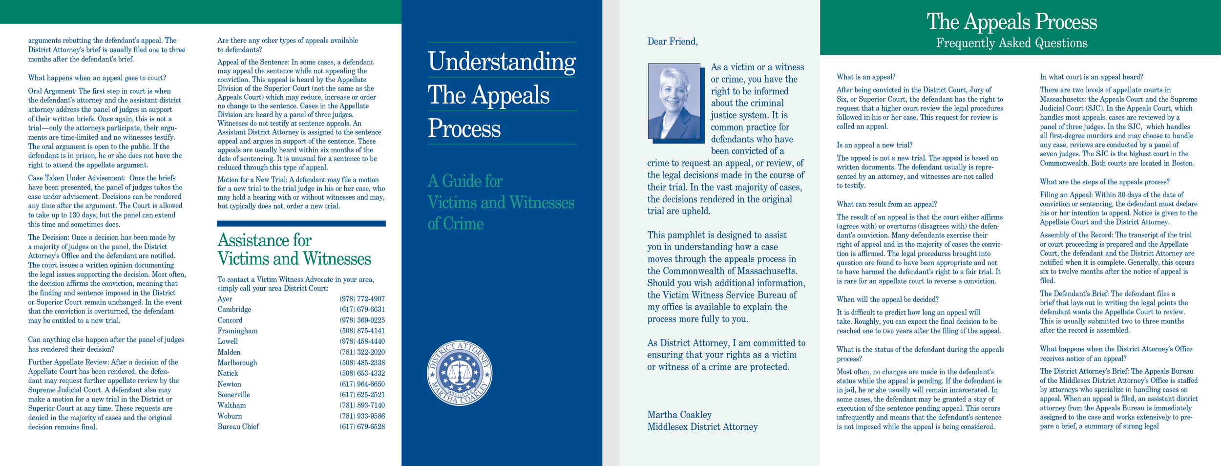 Appeals Process brochure | Middlesex DA's Office