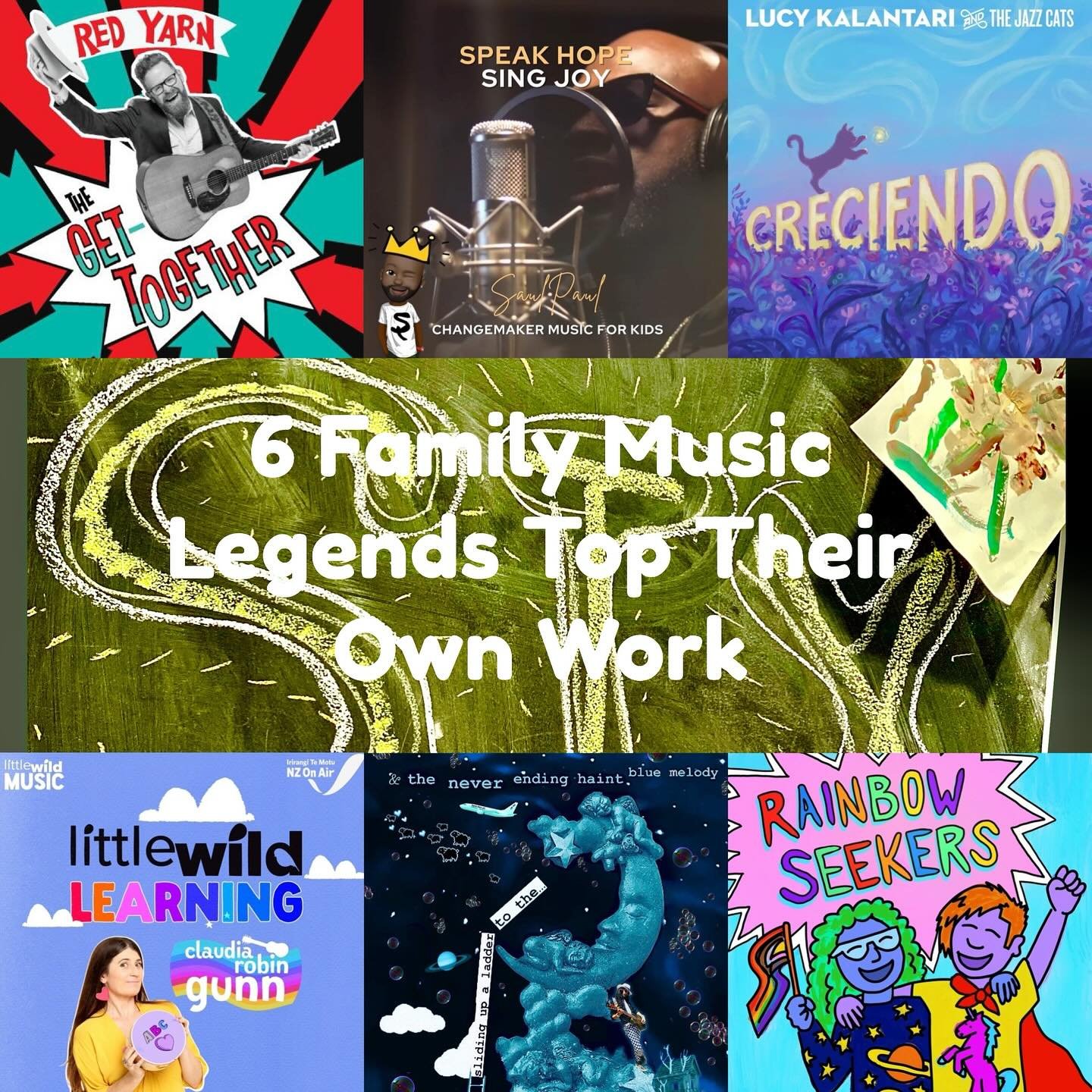 6 Family Music Legends Top Their Own Work ✨🎶✨

Sure there are literal #legends making amazing music for children this year, but we want to shine light (and heap superlatives) on 6 colleagues who have topped their extraordinary body of work serving t