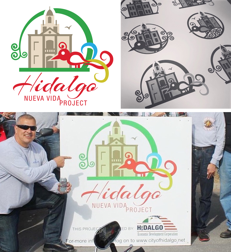 About a year ago I was approached by the Economic Development council for the city of Hidalgo, Texas to help them create a logo for a new citywide initiative focusing on economic growth. The Nueva Vida Project ("New Life" in Spanish) is a program that aims to spark a new life in historical old Hidalgo. By rehabbing old buildings and encouraging new business to move in and grow, the program is already off to a successful start. I was honored to be asked to be a part of such a meaningful project and look forward to seeing it succeed. Take a look at one of their recent events here .