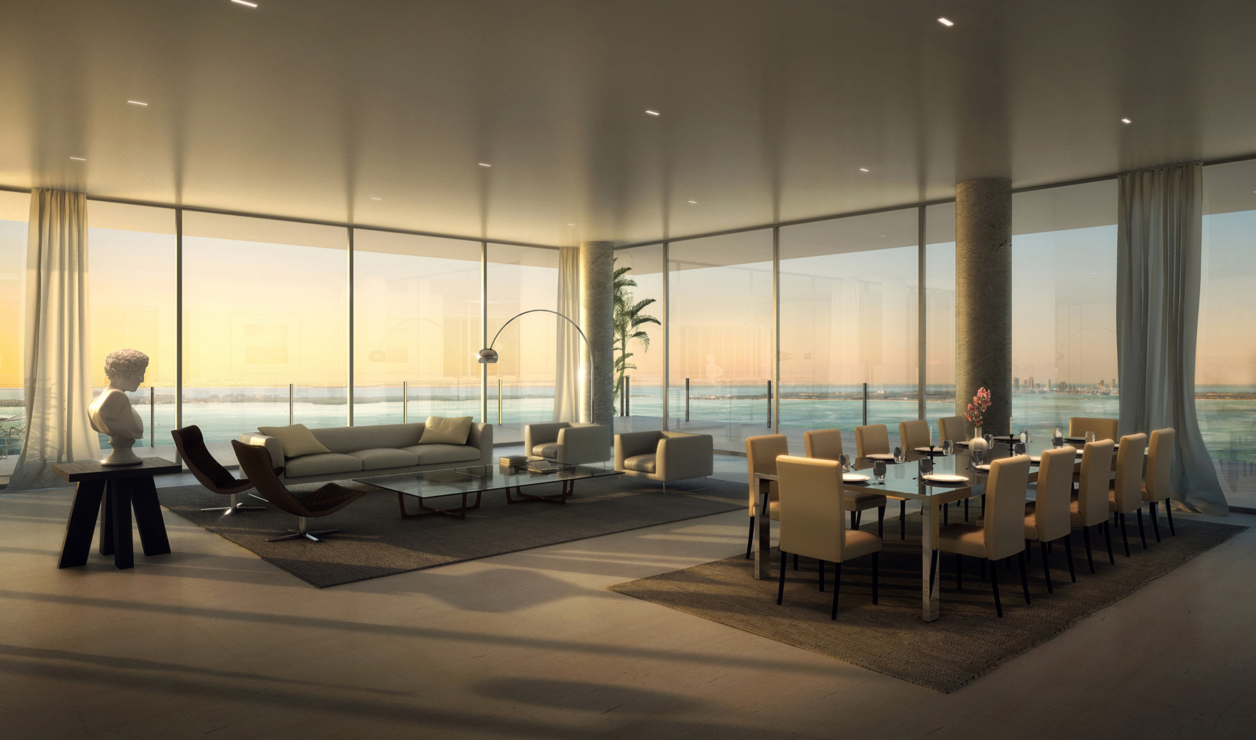  Grove at Grand Bay Penthouse | 3D Rendering via Azeez Bakare Studios | BIG | Terra Group 