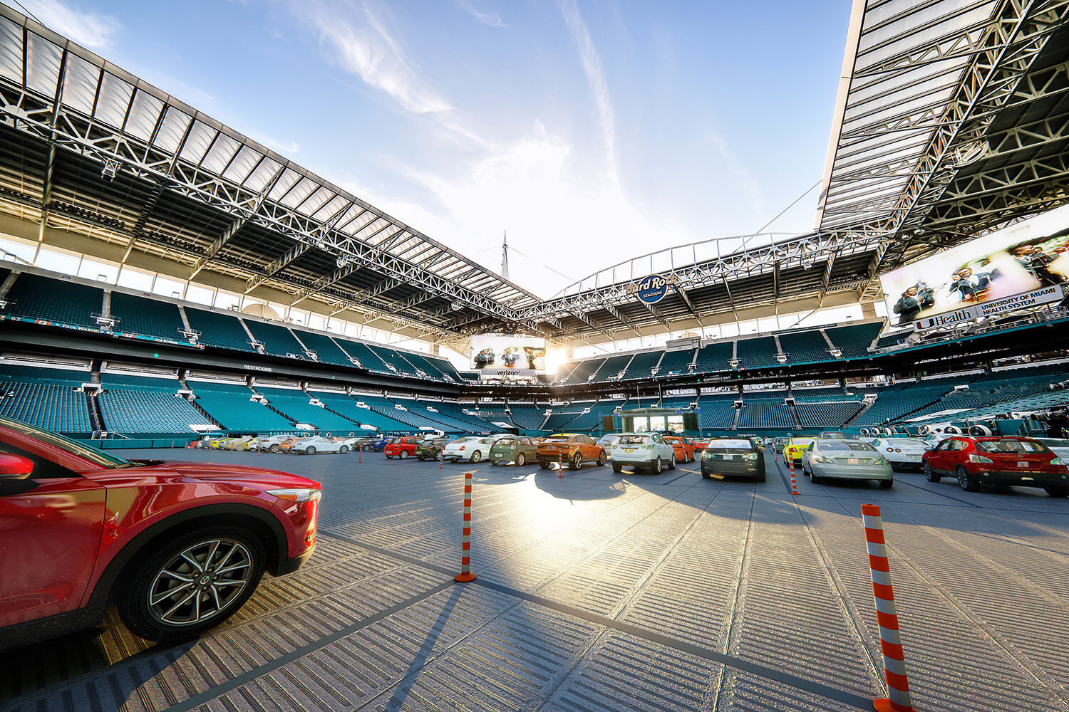  Miami Dolphins - Hard Rock Stadium Drive In Theatre - 3D Rendering by Azeez Bakare Studios 