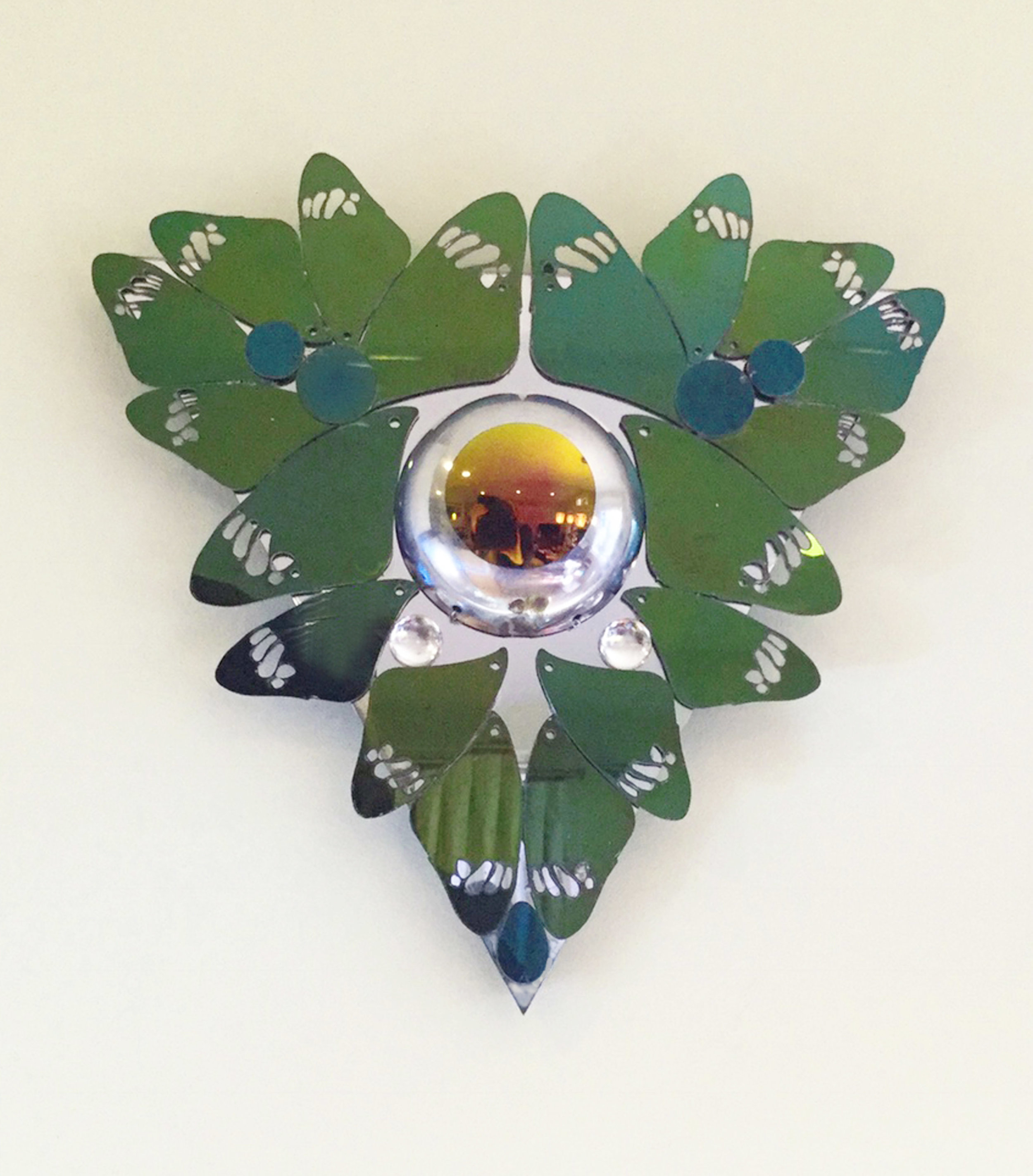 Kaleido : Third Wing Acrylic, stainless steel. 12" x 12" x 13" Limited number available, made upon request. Contact for price