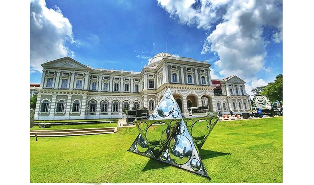 Constellation of One, installed on the front lawn on National Museum of Singapore