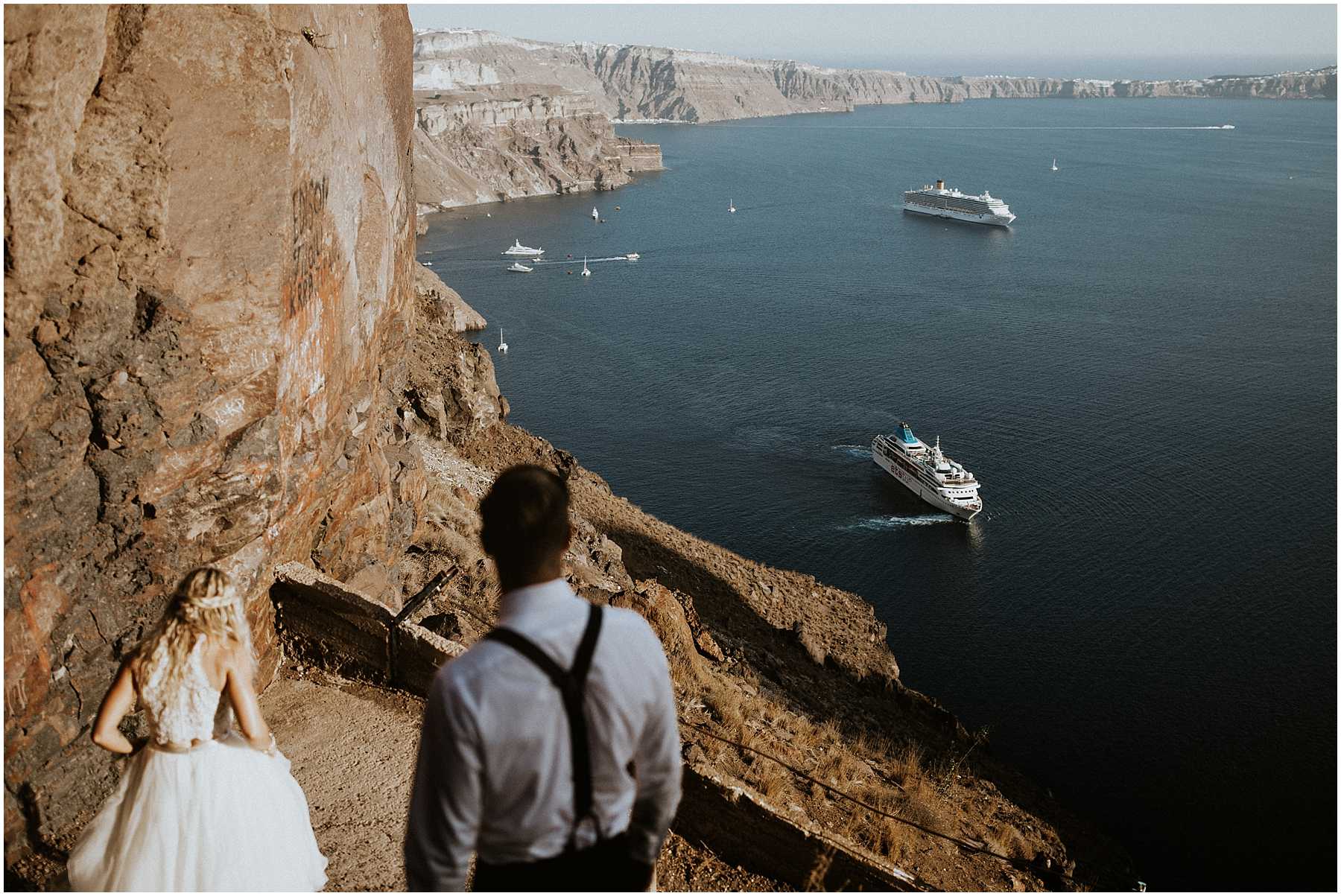 An Adventurous Elopement in Santorini, Greece