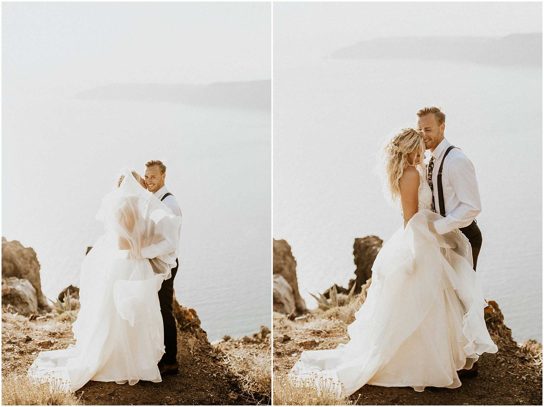 An Adventurous Elopement in Santorini, Greece