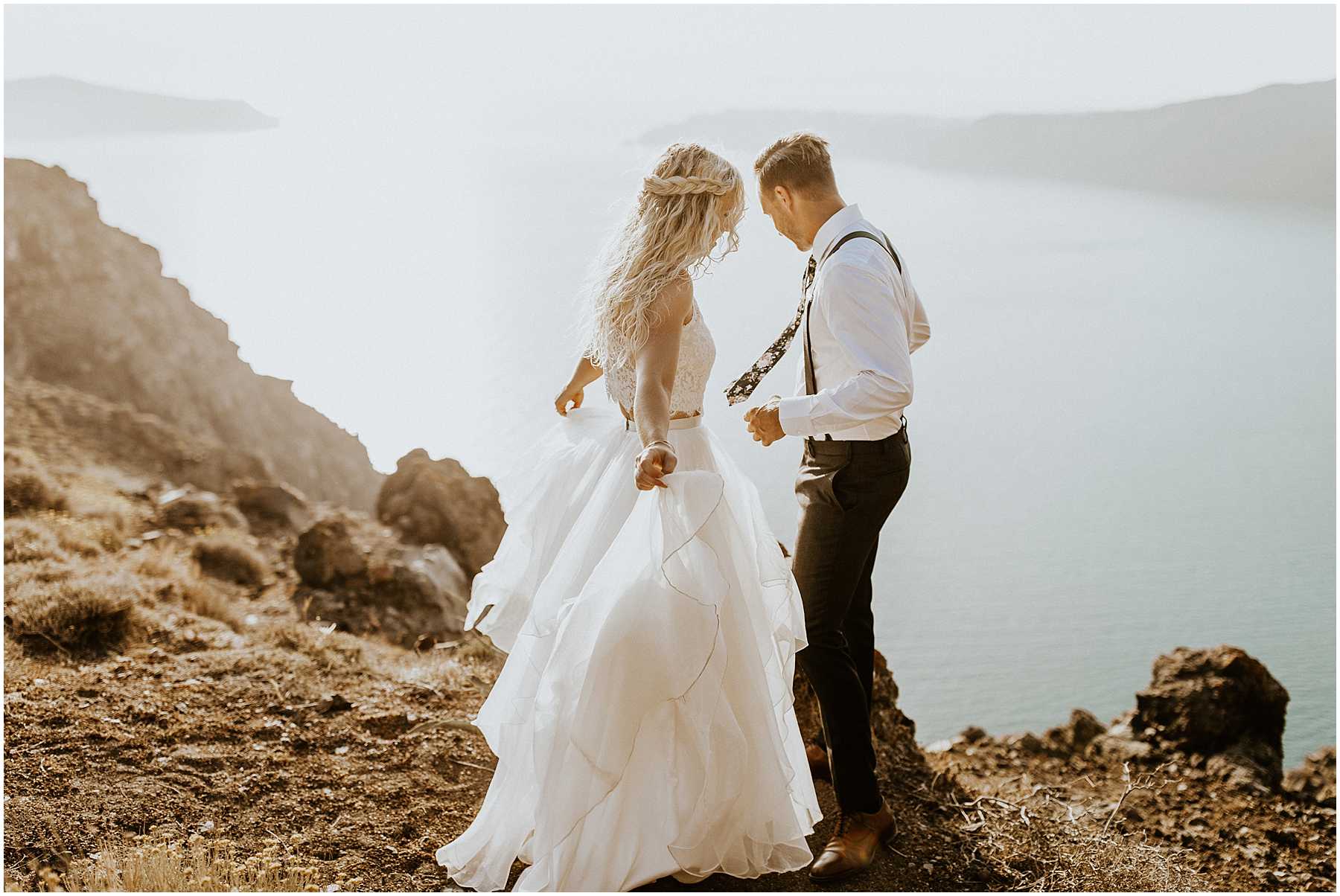 An Adventurous Elopement in Santorini, Greece