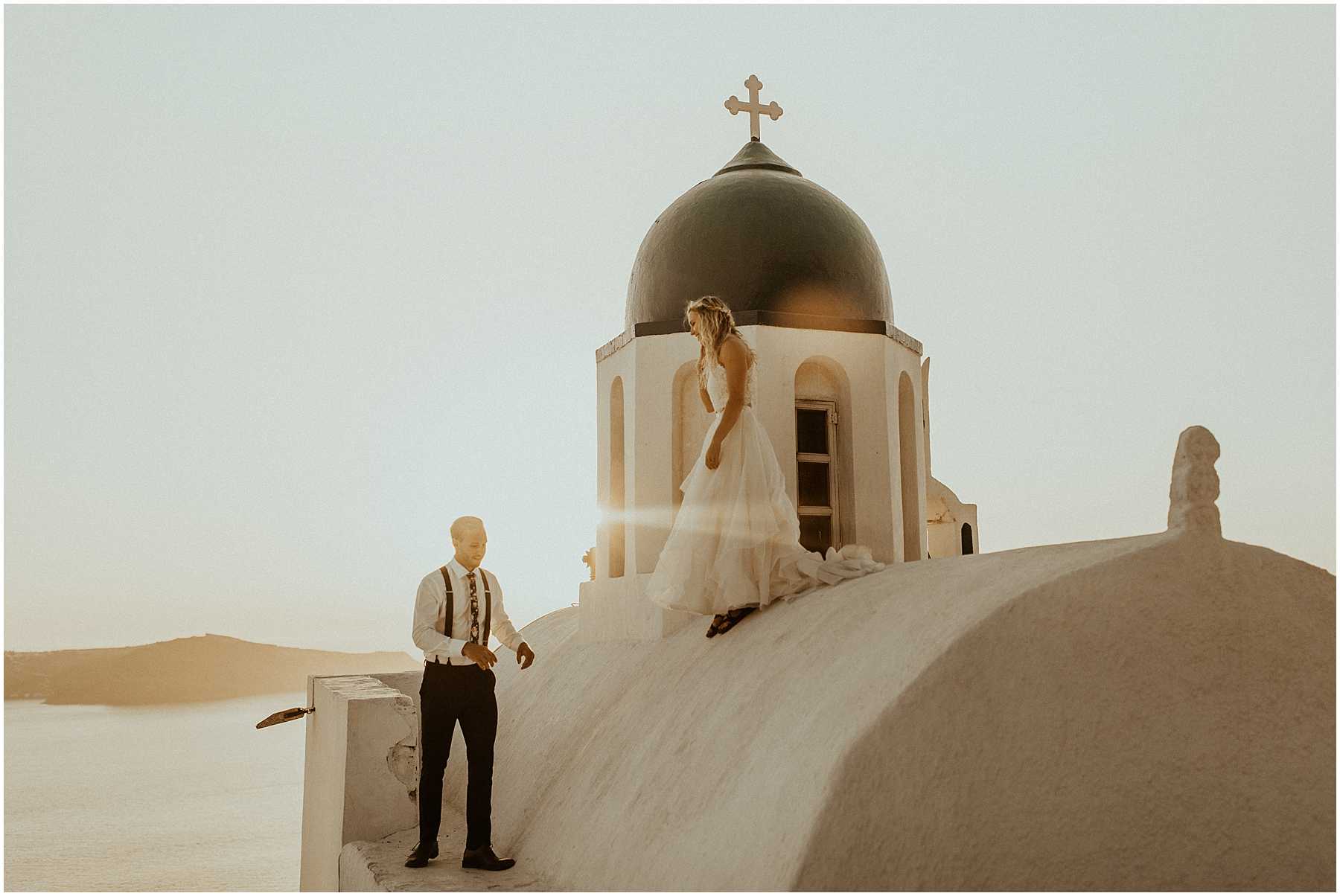 An Adventurous Elopement in Santorini, Greece