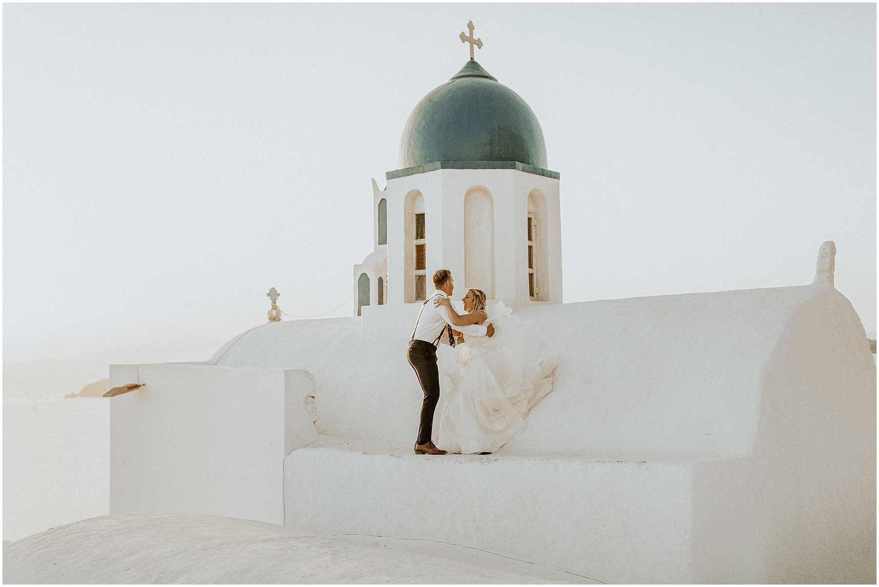 An Adventurous Elopement in Santorini, Greece