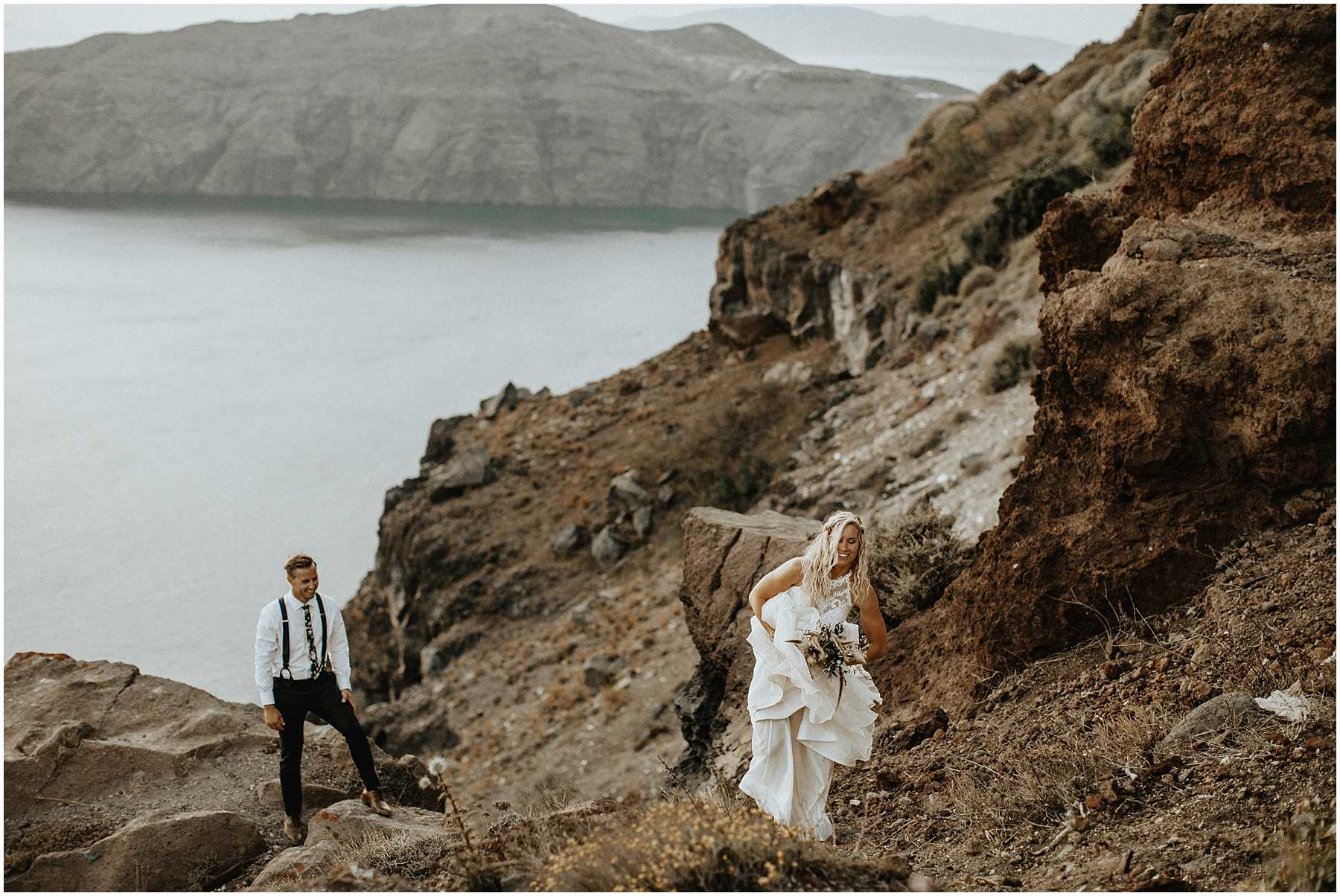An Adventurous Elopement in Santorini, Greece