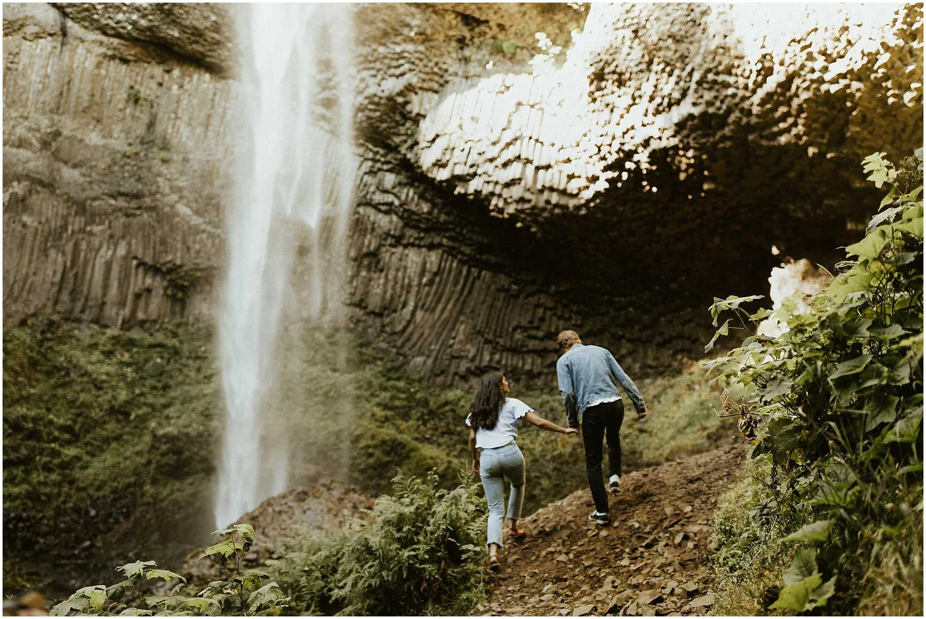 An elopement at Latourell Falls