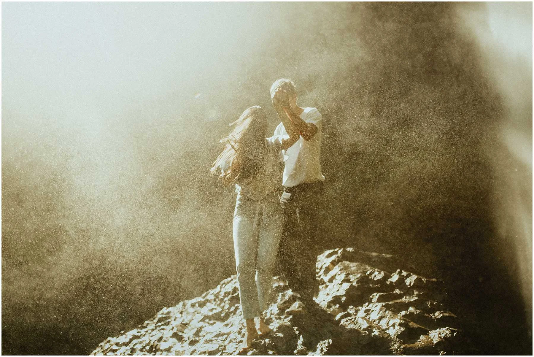 Adventurous, Latourell Falls Couples Shoot