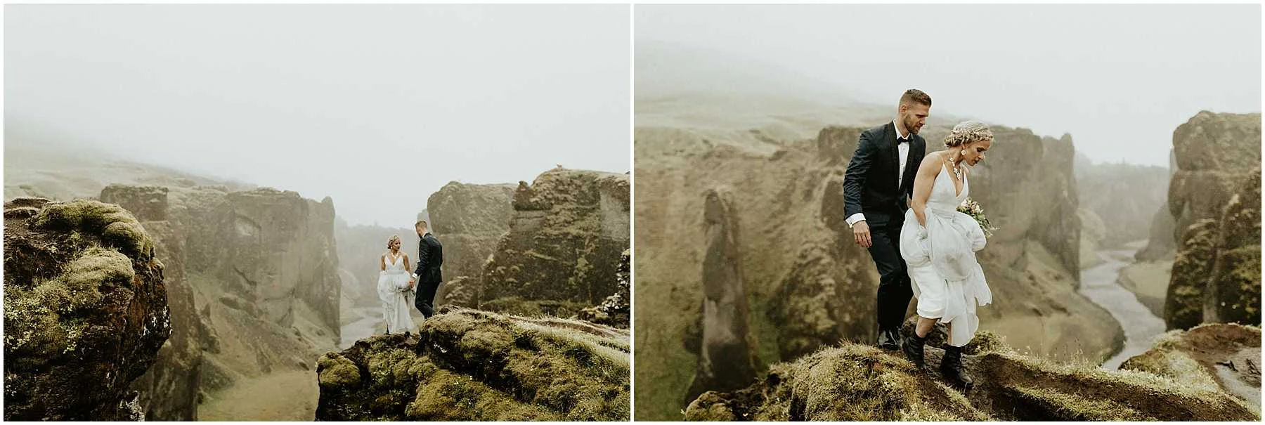 An Intimate, Cliffside Elopement in Iceland