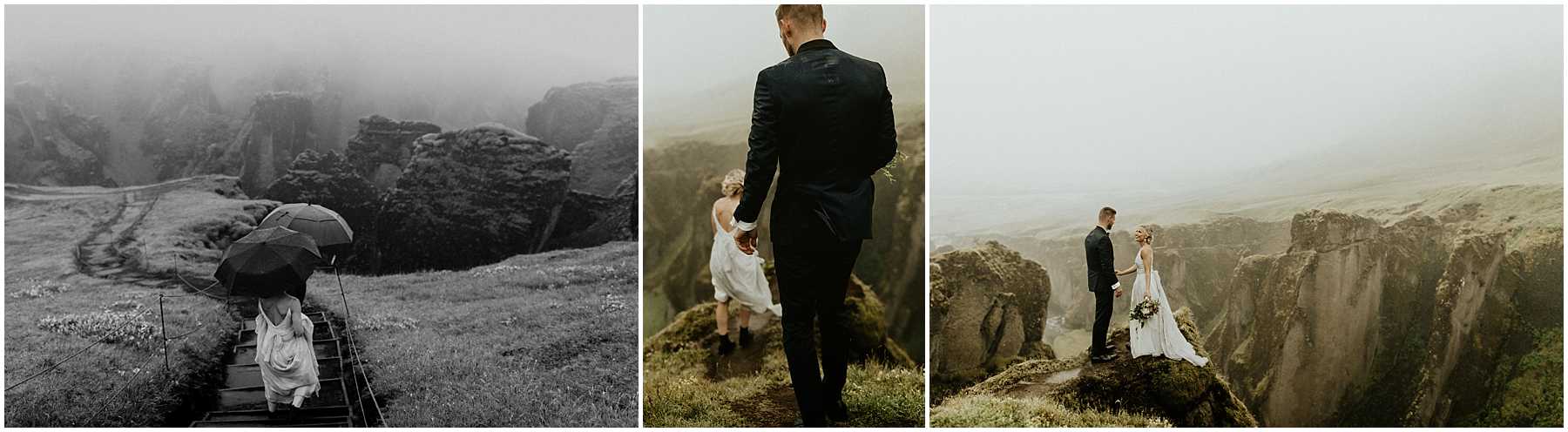 An Intimate, Cliffside Elopement in Iceland