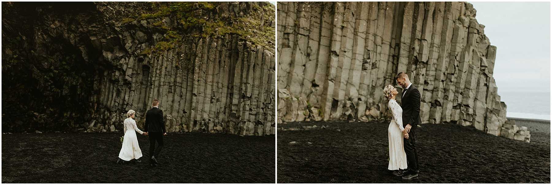 An Intimate, Cliffside Elopement in Iceland
