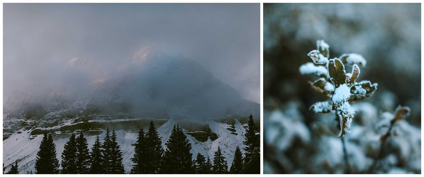 Sunrise Winter Elopement in Banff National Park