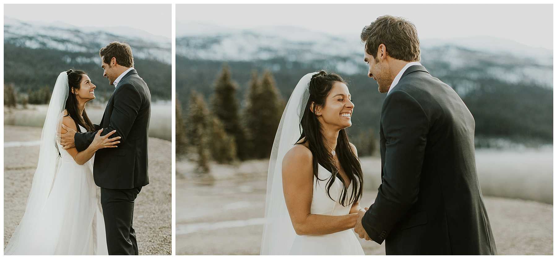 Sunrise Winter Elopement in Banff National Park