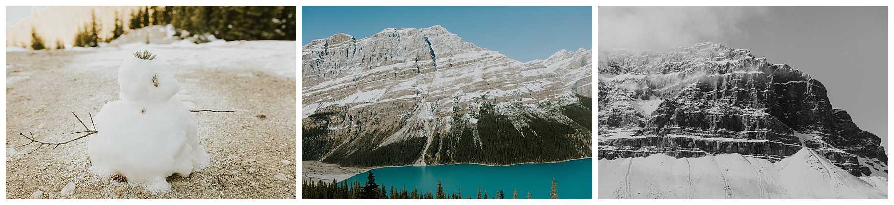 Sunrise Winter Elopement in Banff National Park
