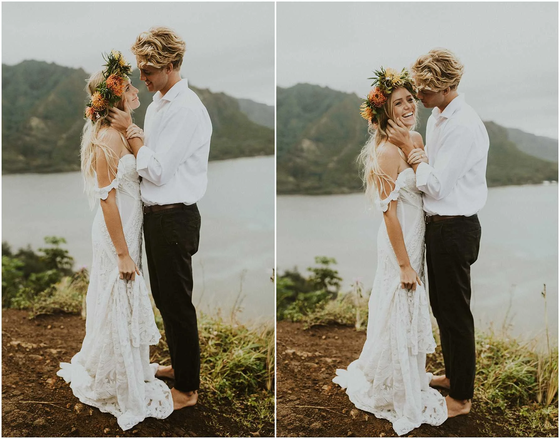 Oahu Hawaii Adventure Hiking Elopement