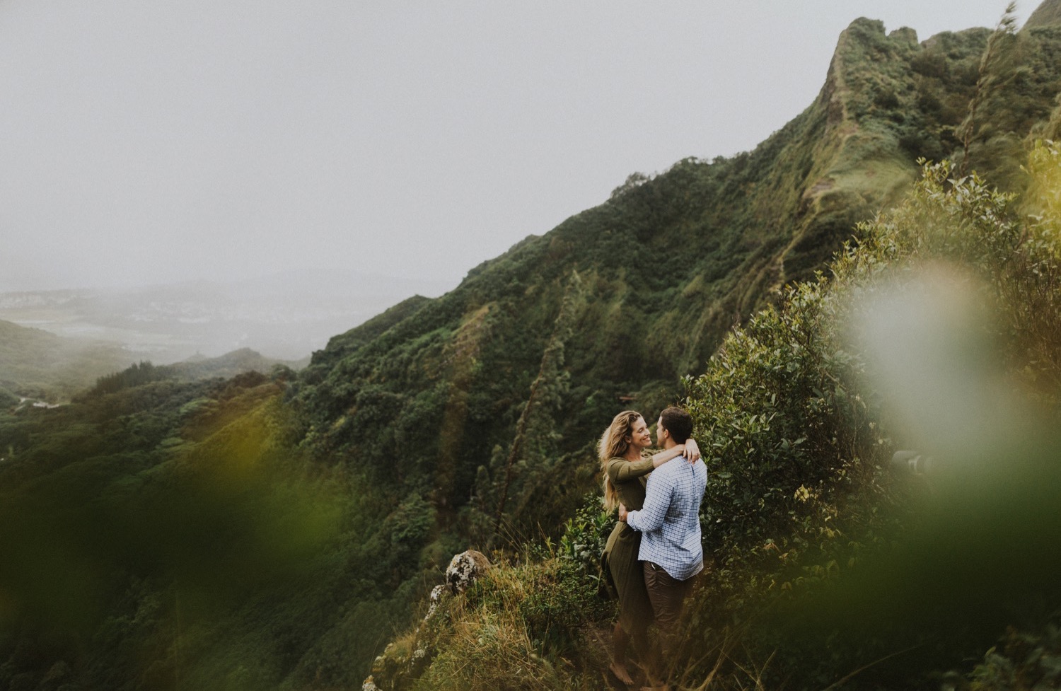 Hawaii Engagement Session in the Mountains of Oahu