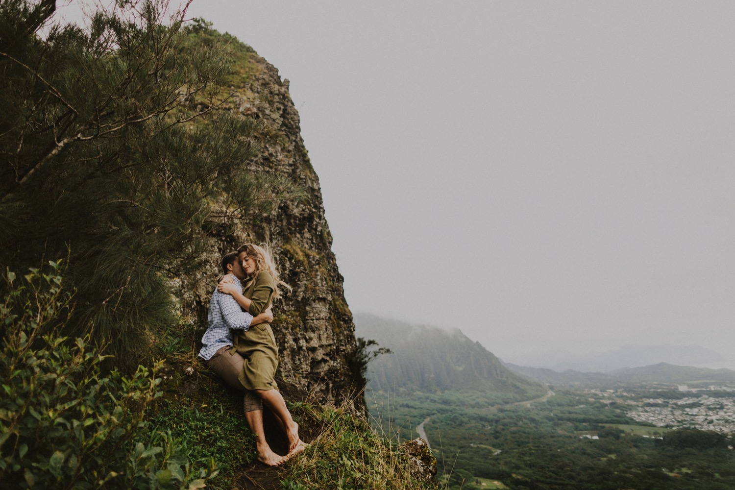 Hawaii Engagement Session in the Mountains of Oahu