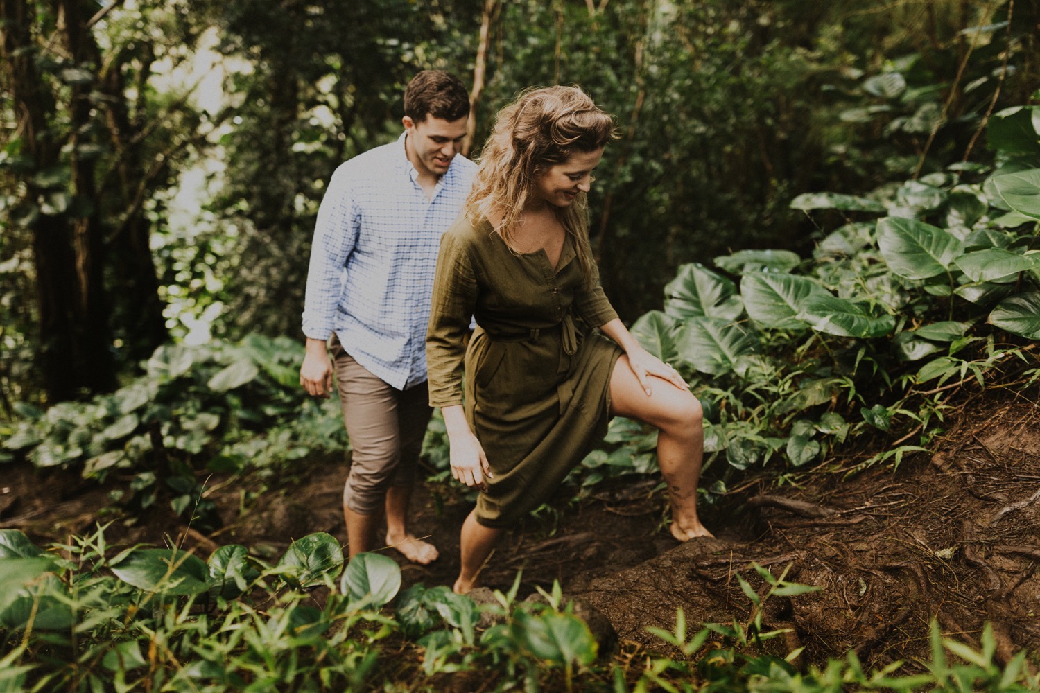 Hawaii Engagement Session in the Mountains of Oahu