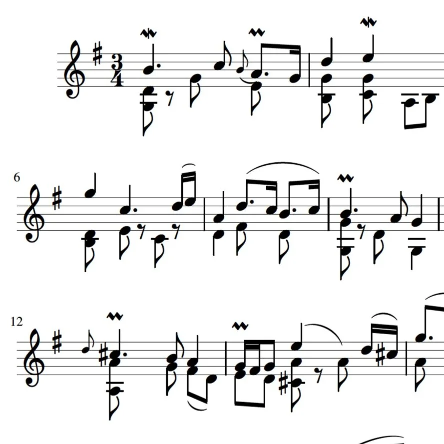 Bach Sarabande from the French Suite BWV 816, for solo violin