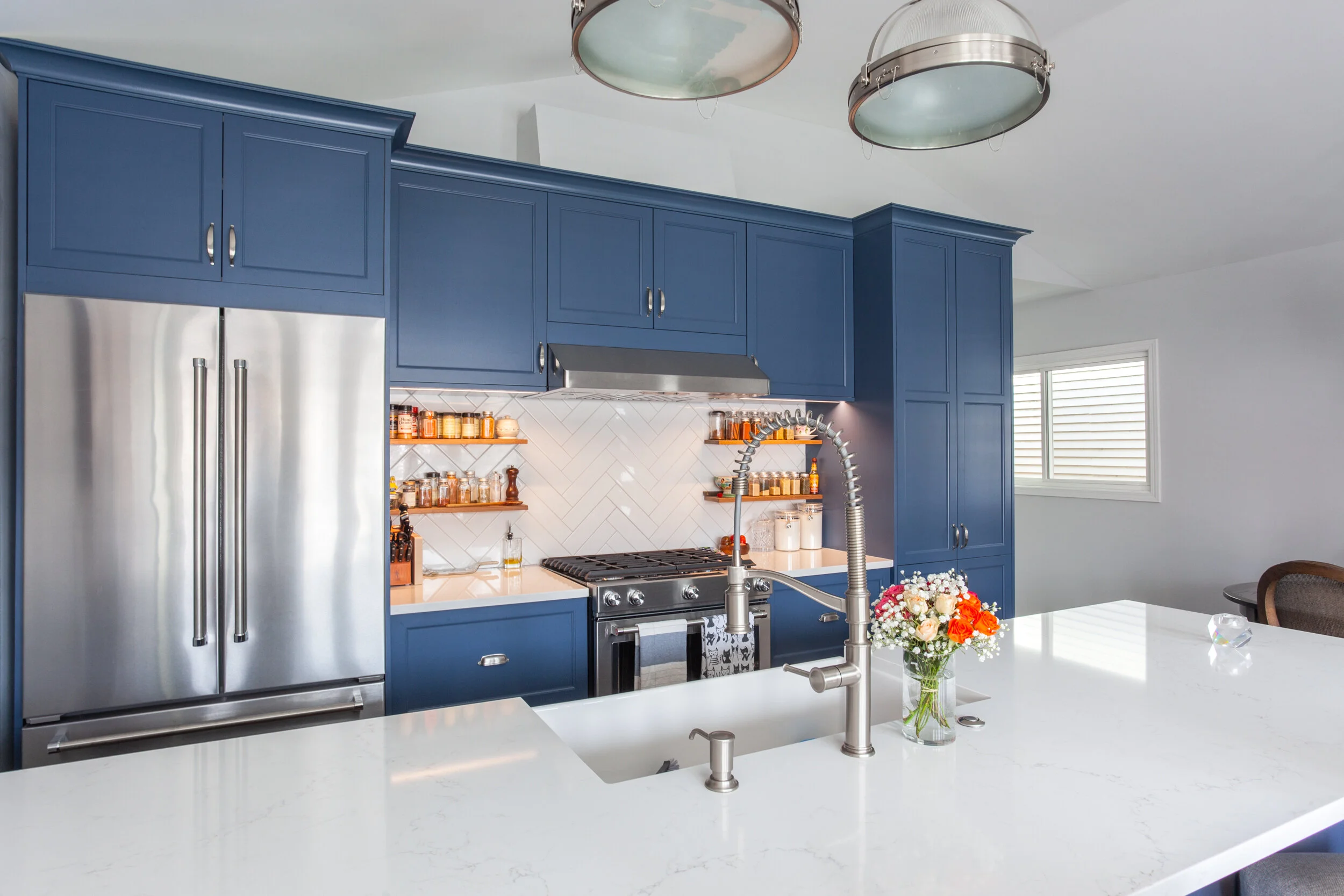 From drab to blue Kokeena helps upgrade kitchen — Kokeena Doors