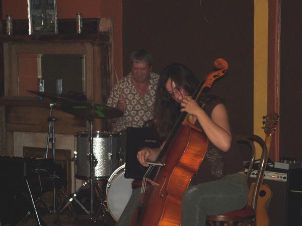Dave Capello, Helen Gillet, my Chip Wilson seven string at open ears