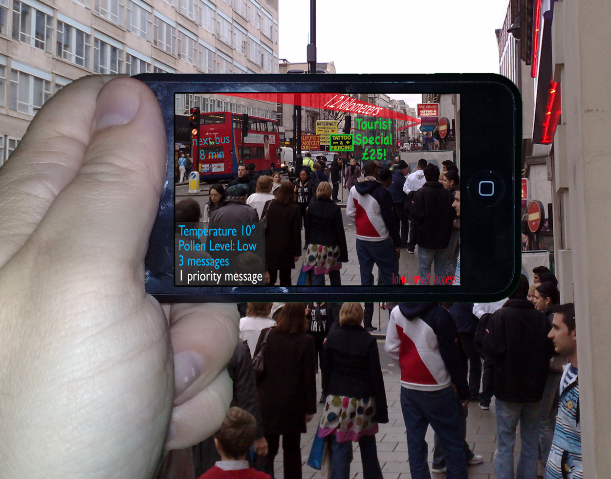 Handheld Augmented Reality mockup , by Jamais Cascio (CC BY-NC 2.0)