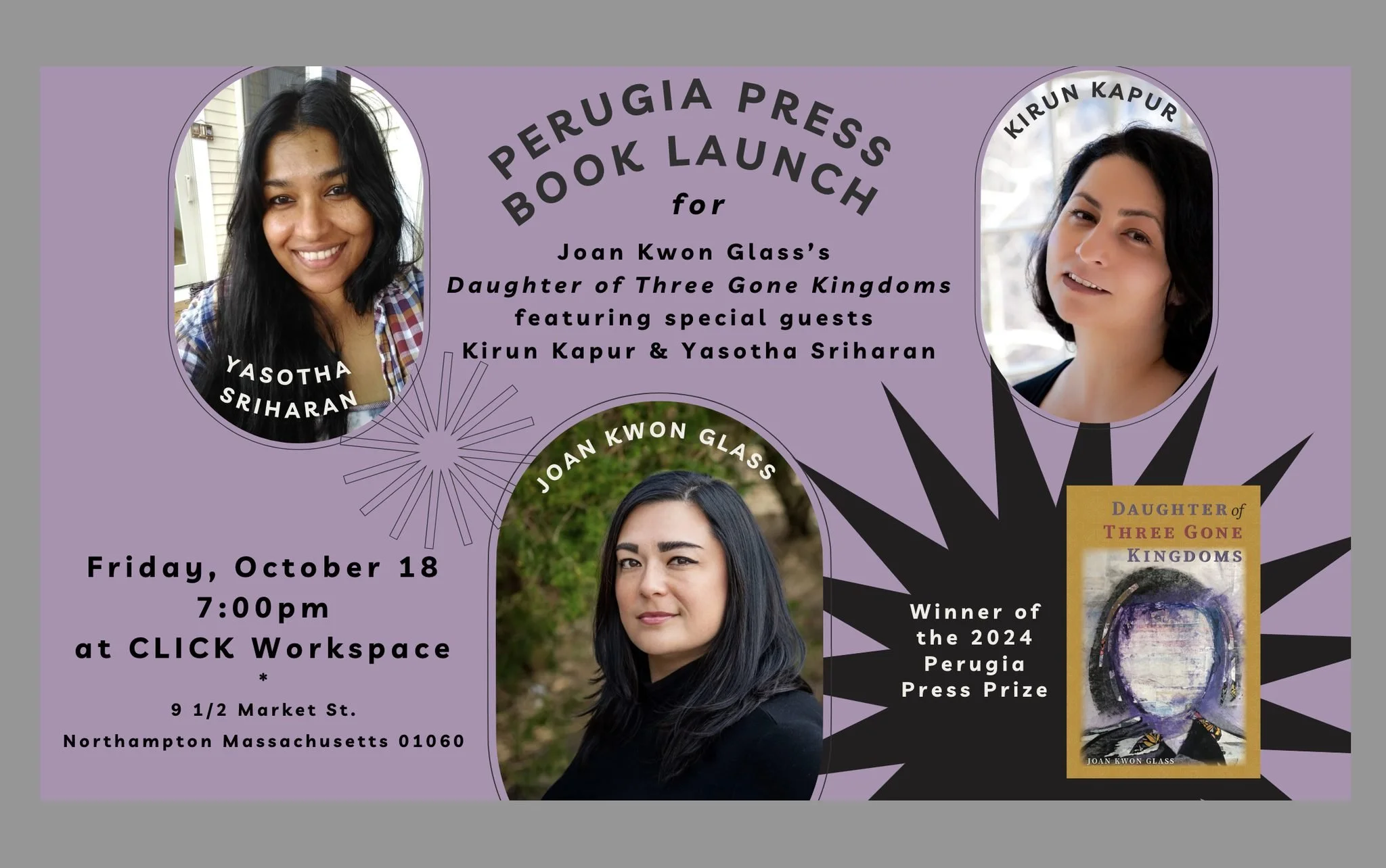 Perugia Press Book Launch for Daughter of Three Gone Kingdoms