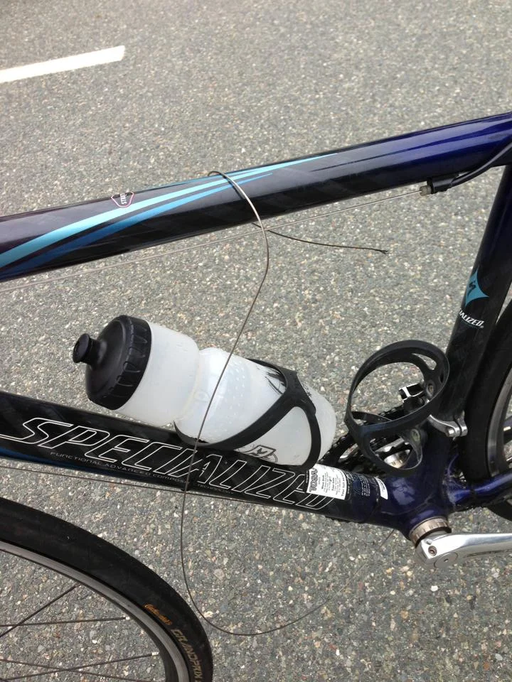 (I took this after the race, NOT during the bike change!)