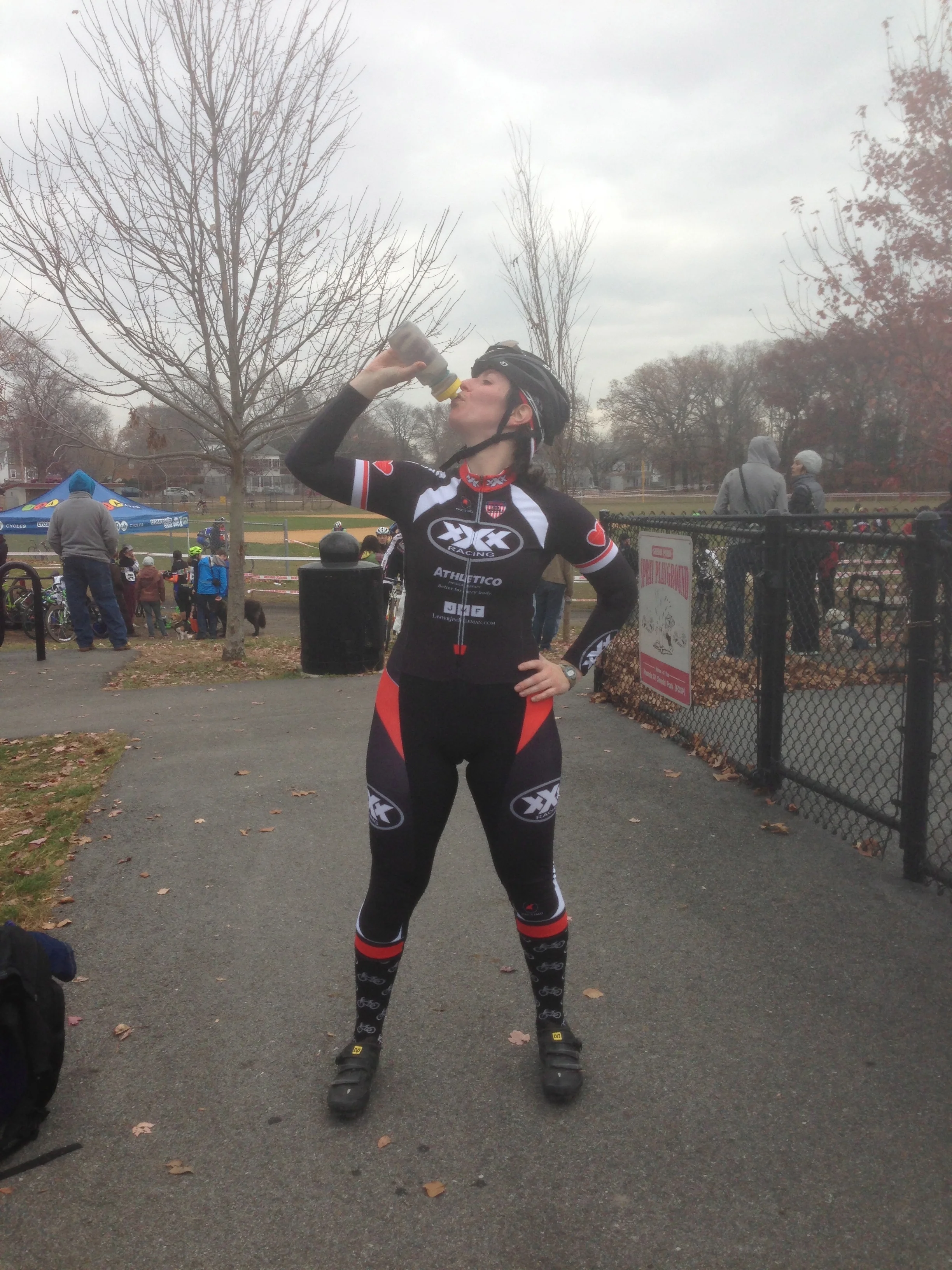 Bike racing. Where it's OK to wear a unitard (yeah, call it whatever you want, it's a unitard).