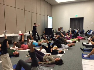 Practical section of Hard Core: Pilates for Physiatrists, at AAPM&R 2014