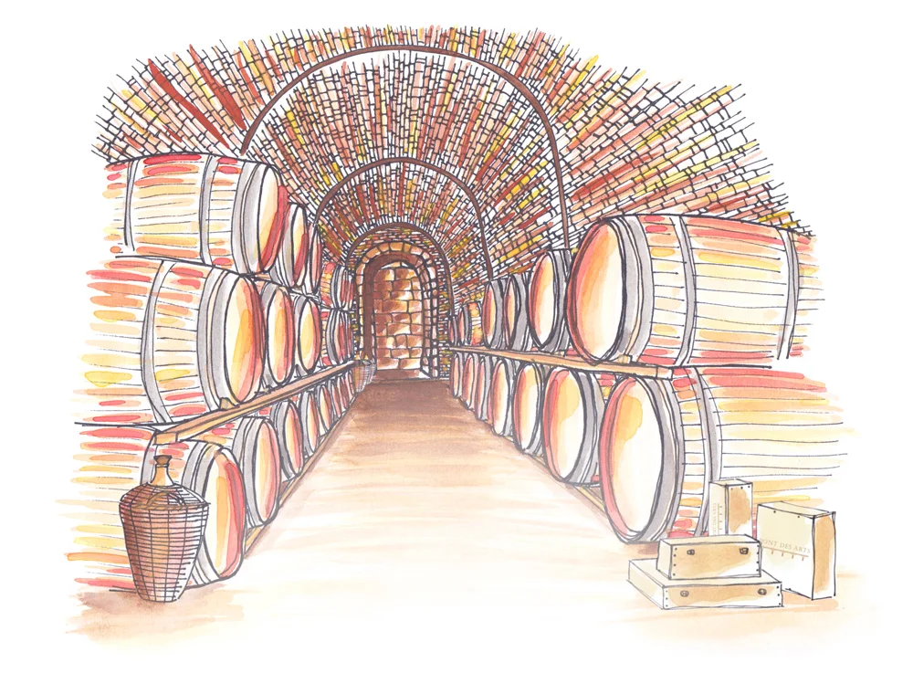 Pont des Arts - Illustration by Marie Pottiez