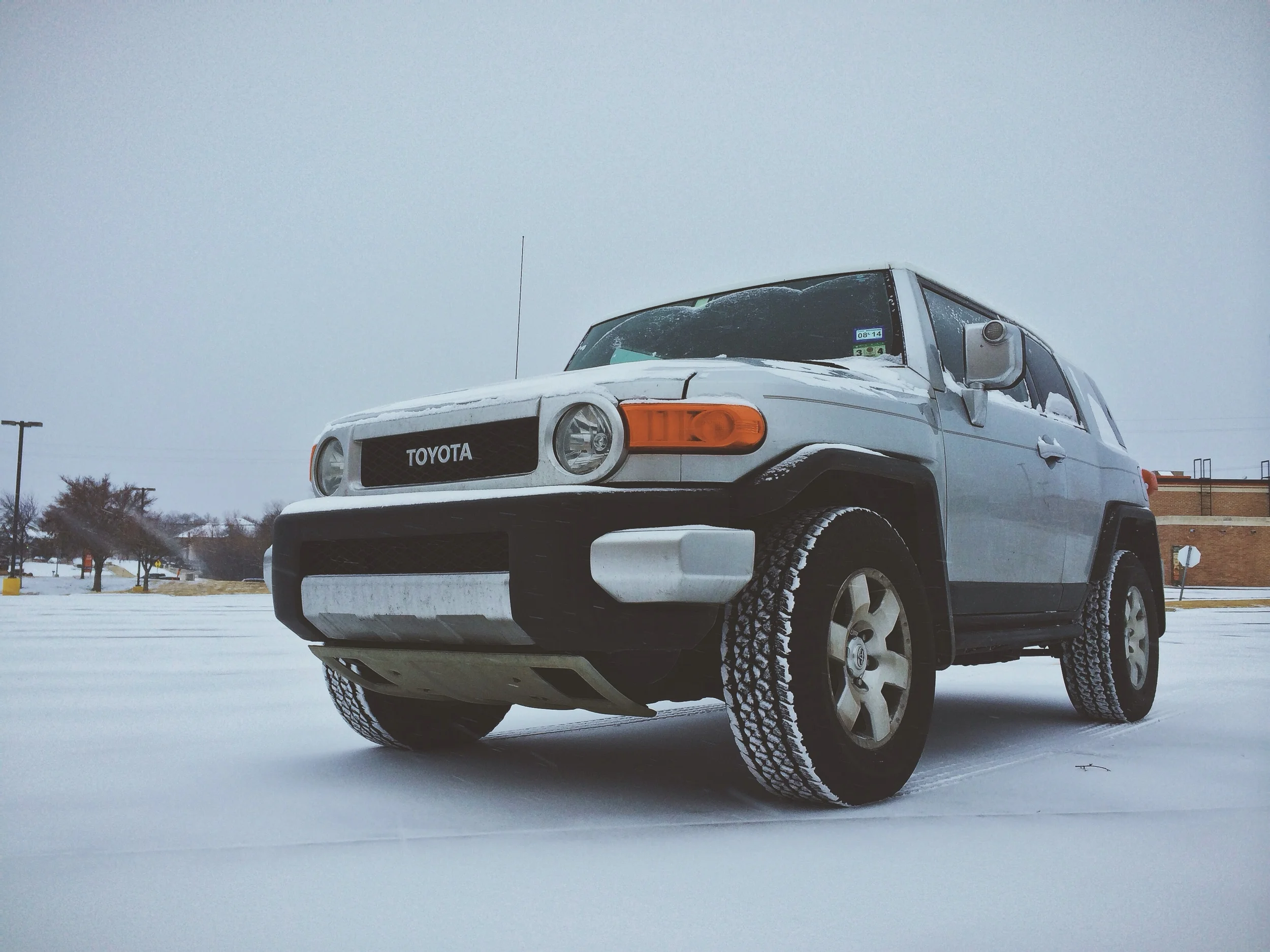 The FJ Cruiser looks significantly more awesome in snow.